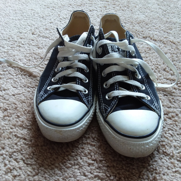Converse Shoes - Vtg Converse Classic Blk Lowtops Women's 8 Men's 6